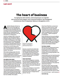 The heart of business - By tapping into their intuition, serial entrepreneurs can engender start-up success and a happier, more connected workforce.